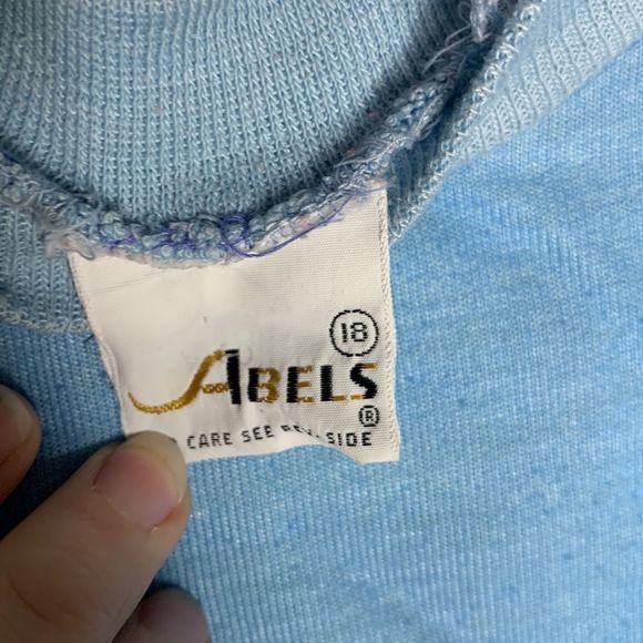 Vintage Blue and Orange Sailboat Graphic Tee photo print - Picture 5 of 6